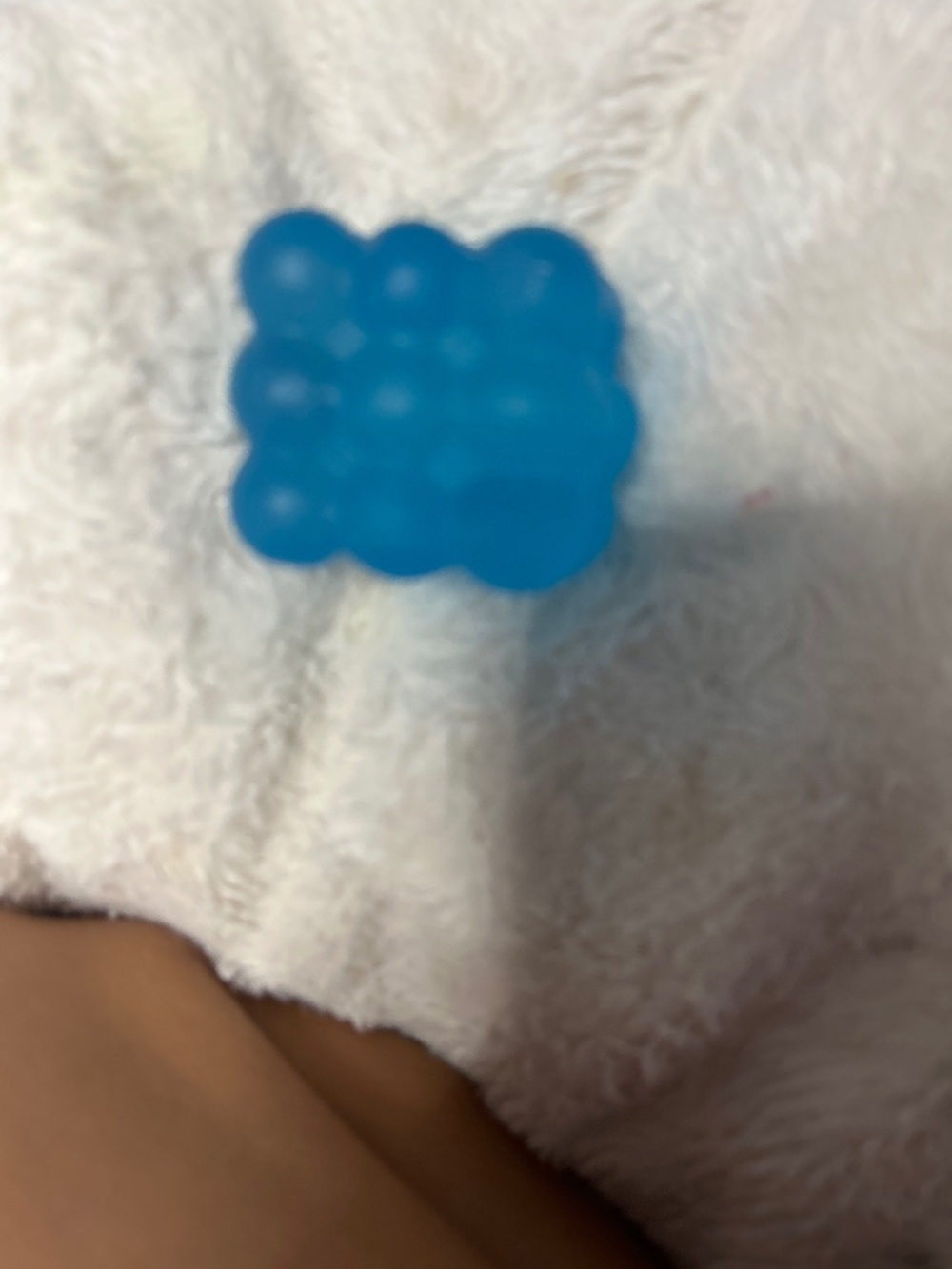 Blue bubble cube
